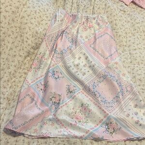 Altar'd State Pastel Patchwork A-Line Skirt